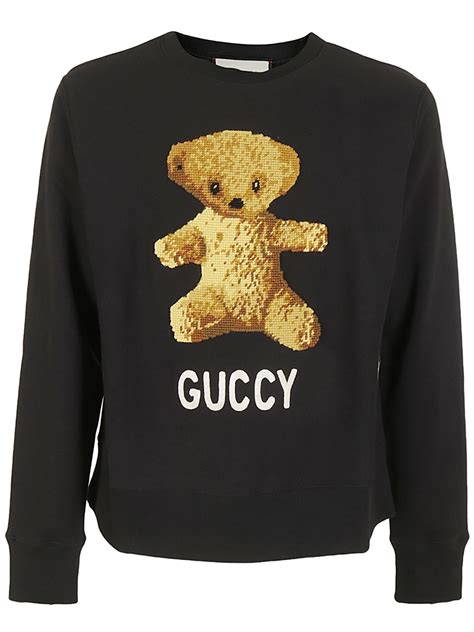 bear shirt gucci|Gucci guccy teddy bear sweatshirt.